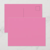 Aangepaste merk roze Picture-Perfect Standaard Briefkaart (Voorkant / Achterkant)