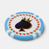 Aangepaste merk schop met kroon 3D-render Poker Chips (Enkel)