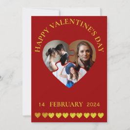 Aangepaste merkgebonden Gelukkige Valentijnsdag Dr Feestdagenkaart