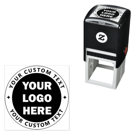 Aangepaste merkidentiteit Zakelijk logo Gepersonal Zelfinktende Stempel (In situ)