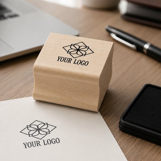Aangepaste merklogo voor bedrijven rubberstempel