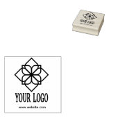 Aangepaste merknaam bedrijfslogo rubberstempel (Gestempeld)