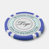 Aangepaste merknaam bedrijfsnaam Logo en tekst Poker Chips (Enkel)