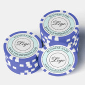 Aangepaste merknaam bedrijfsnaam Logo en tekst Poker Chips (Opstapeling)