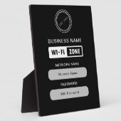Aangepaste merknaam Bedrijfsnaam Wifi Details & Lo Fotoplaat (Zijkant)