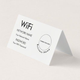 Aangepaste merknaam Bedrijfsnaam Wifi Details & Lo Kaart