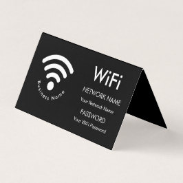 Aangepaste merknaam Bedrijfsnaam Wifi Details Zwar Kaart