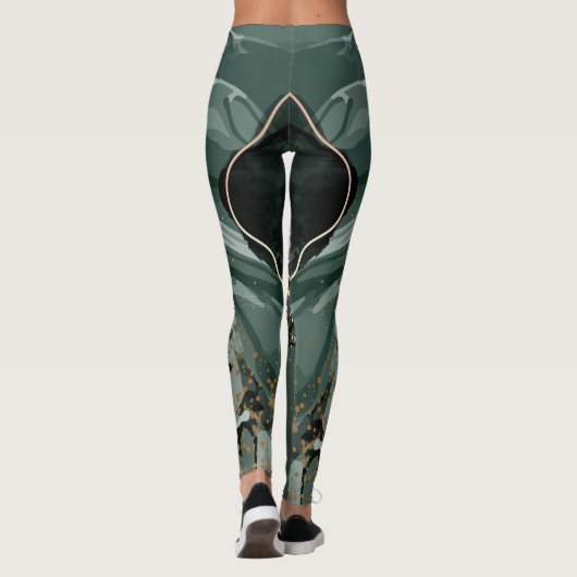 Aangepaste merknaam Domino Time Leggings (Achterkant)