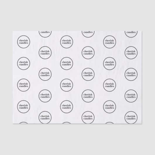 Aangepaste merknaam patroon Business Tissuepapier (Voorkant)