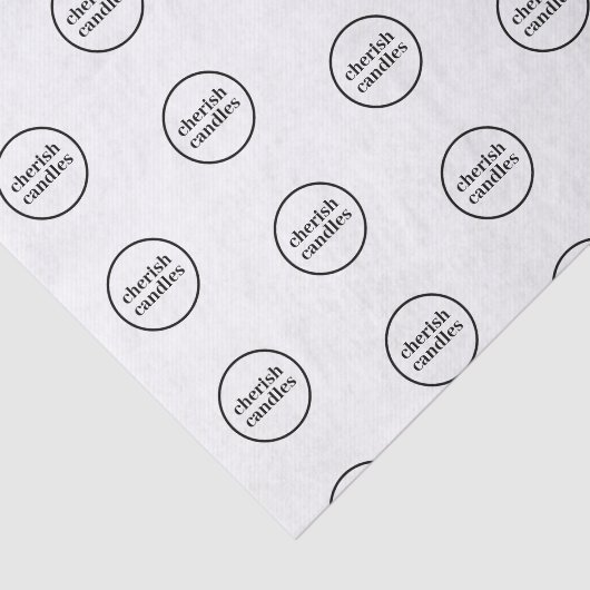 Aangepaste merknaam patroon Business Tissuepapier (Detail)