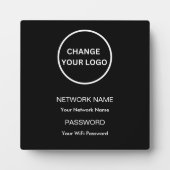 Aangepaste merknaam wifi netwerk en wachtwoord zwa fotoplaat (Voorkant)