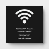 Aangepaste merknaam wifi netwerk en wachtwoord zwa fotoplaat (Voorkant)