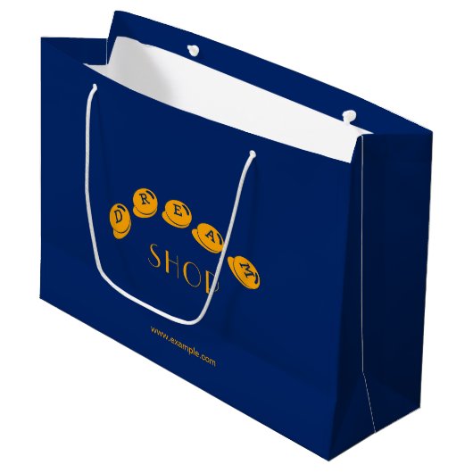 Aangepaste merkpromotie Grote cadeautas voor winke (Voorkant Gekanteld)