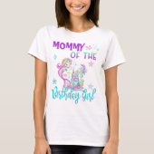 Aangepaste 'Mermaid Matching Birthday'-reeks T-shirt (Voorkant)