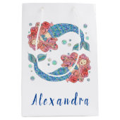 Aangepaste Mermaid Medium Gift Bag Cadeauzakje (Voorkant)