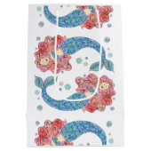 Aangepaste Mermaid Medium Gift Bag Medium Cadeauzakje (Achterkant)