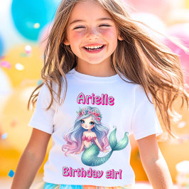 Aangepaste Mermaid Mint naam T-shirt