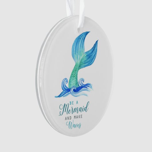 Aangepaste mermaid-versiering ornament (voorkant)