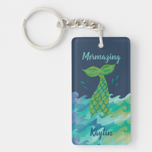 Aangepaste Mermazing Mermaid Sleutelhanger (Voorkant)