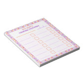 Aangepaste Merry Bright Christmas Planner Checklis Notitieblok (Schuin)