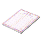 Aangepaste Merry Bright Christmas Planner Checklis Notitieblok (Linkerzijde)