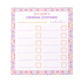 Aangepaste Merry Bright Christmas Planner Checklis Notitieblok (Voorkant)