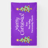 Aangepaste Merry Christmas Church Banner (Verticaal)