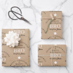 Aangepaste Merry Christmas Kraft Monogram Brother Inpakpapier Vel<br><div class="desc">Een gepersonaliseerde "Merry Christmas" monogram ontwerp met een Xmas een kraft bruin papier look achtergrond perfect voor een broer. Een ideaal feestelijk ontwerp op maat voor het vakantieseizoen. Pas het monogram aan en maak het uw eigen!</div>