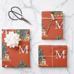 Aangepaste Merry Christmas Monogram Tiger & Tree R Inpakpapier Vel<br><div class="desc">Een gepersonaliseerd "Merry Christmas" monogram ontwerp met een kersttijger en kerstboom. Een ideaal feestelijk ontwerp op maat voor het vakantieseizoen. Pas het monogram aan en maak het uw eigen!</div>