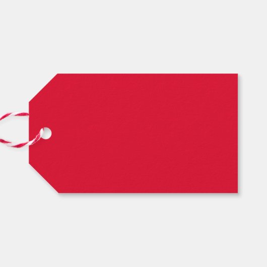 Aangepaste Merry Christmas Script tekst Pine Tree Cadeaulabel (Achterkant Horizontaal)