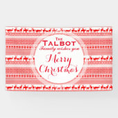 AANGEPASTE MERRY CHRISTMAS SEASON'S GREETTE Banner (Horizontaal)