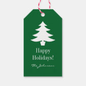 Aangepaste Merry Christmas tree cadeau labels met  Cadeaulabel (Achterkant)