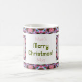Aangepaste Merry Roze Herfst Herfst Kerstmis Fotot Koffiemok (Center)