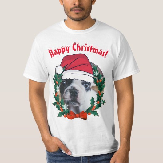 Aangepaste Merry Xmas. T-shirt (Voorkant)