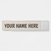 AANGEPASTE METAALNAAM DEURBORDJE (Voorkant)