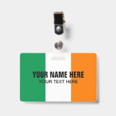 Aangepaste metalen clipbadge met logo onder Ierse  Badge (Voorzijde met clip)