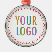 Aangepaste metalen kerst ornament met zakelijke Lo (Voorkant)