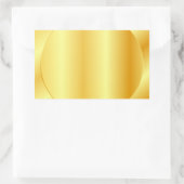 Aangepaste, metalen look Faux Gold Blank Sjabloon Rechthoekige Sticker (Tas)