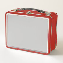 Aangepaste metalen lunchbox |  rode tinnen doos