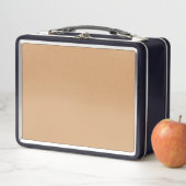 Aangepaste metalen lunchbox – Warm zand ontwerp (In situ)