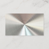 Aangepaste metalen radiale look - Chroom Visitekaartje (Achterkant)