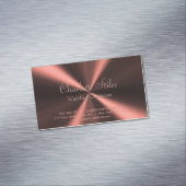 Aangepaste metalen radiale look - koper magnetisch visitekaartje (Voorbeeld)