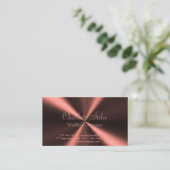 Aangepaste metalen radiale look - koper visitekaartje (Staand voorkant)