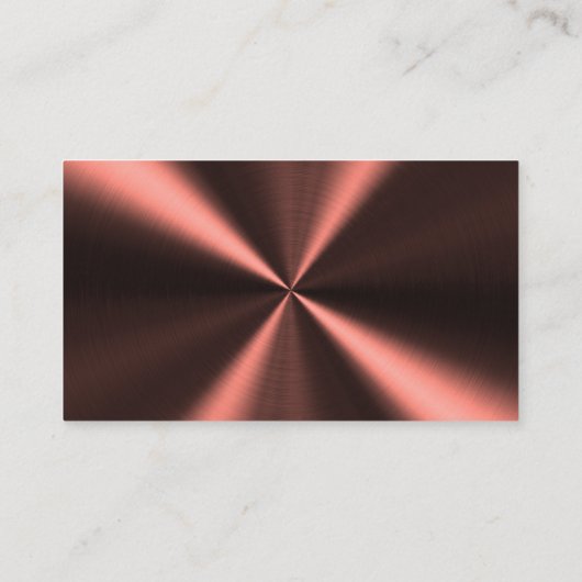 Aangepaste metalen radiale look - koper visitekaartje (Achterkant)