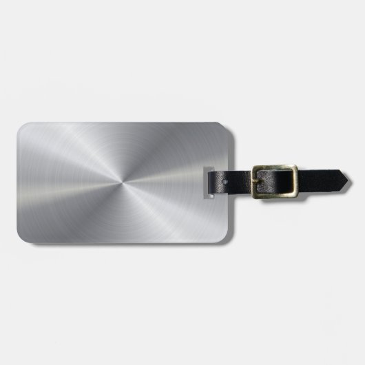 Aangepaste metalen radiale textuur 2 bagagelabel (Voorkant horizontaal)