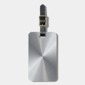 Aangepaste metalen radiale textuur 2 bagagelabel (Voorkant verticaal)