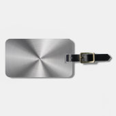 Aangepaste metalen radiale textuur bagagelabel (Voorkant horizontaal)