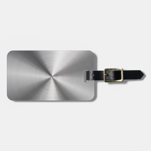 Aangepaste metalen radiale textuur bagagelabel (Voorkant horizontaal)