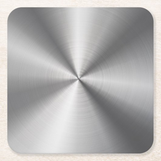 Aangepaste metalen radiale textuur kartonnen onderzetters (Voorkant)