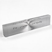 Aangepaste metalen radiale textuur naambordje